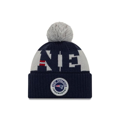 New England Patriots Gorra | New Era NFL Cold Weather Sport Knit Beanie Mexico - Azules